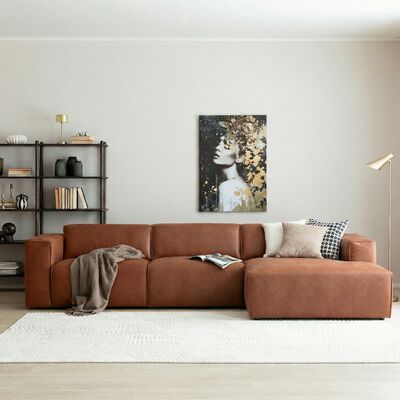 Hali Jumbo divaanisohva oikea nahkaverhoiltu musta  Kentucky 1